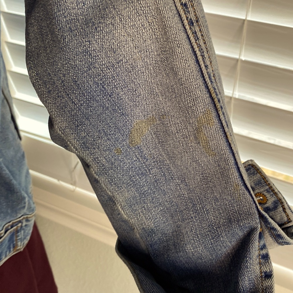 LEITH Distressed Denim Jacket M - Picture 7 of 7